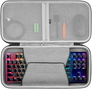 Geekria Tenkeyless TKL Keyboard Case, Hard Shell Travel Carrying Bag for 80%/87 Key Computer Mechanical Gaming Keyboard Compatible with Razer Huntsman V2 TKL, Razer BlackWidow TE Chroma v2 TKL