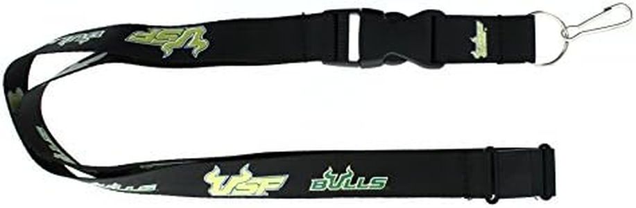 aminco NCAA South Florida Bulls Team Lanyard Black, 24 Inch