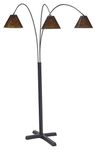 Ashley Furniture Signature Design - Sharde Metal Arc Adjustable Floor Lamp - Matte Black