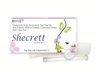 Shecrett Vaginal Gel | Veginal Infection Care Cream | Itching, Irritation, Dryness & Smell Relief | Intimate Hygiene Wash | Yeast Infection Cream | Hyaluronic Acid, Soy Extract, Mallow Extract | Boric acid Cream for Women | Calendula Water, Tea Tree Oil, Aloe Vera - 30gram + 6 Applicators