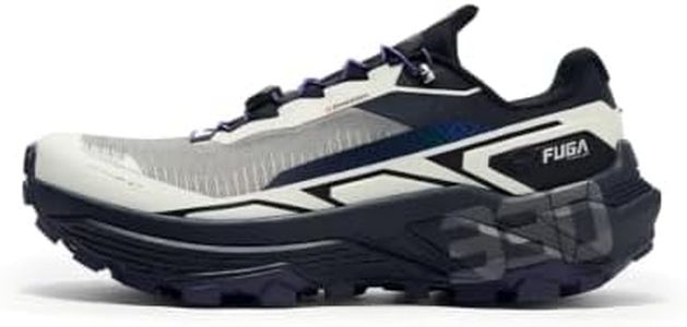 Fuga EX330 Men's Trail Running Shoes, Ultra-Long Distance Running Sneakers (Ivory White/Iridescent Blue, Adult, Men, 9, Numeric, US Footwear Size System, Medium)