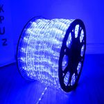 DINGFU Upgraded 100ft Rope Lights,2-Wire Low Voltage Waterproof Led Rope Lights,Indoor Outdoor Rope Lighting Kit for Background,Yard,Garden Bridges Decoration with UL Certified(Blue)