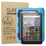 Ytuomzi 2 Pack Screen Protector for 8/8 Plʌs Tablet 8-inch (2022/2020), Premium Tempered Glass Screen Film for 8 inch Kids Pro Tablet, Ultra Clear, Anti-Scratches, Case Friendly