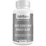 White Kidney Bean Extract Supplement - Slows Carb Digestion - 600 mg Capsules, 4:1 Extract, 100 Servings - Premium, Natural, Non-GMO, Third-Party Tested, Made in Canada - Nutritionn