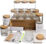 MILIVIXAY 12 Pack 7 OZ Clear Glass 