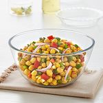 Borosil Glass Mixing & Serving Bowl, Oven & Microwave Safe Bowl, 1.7 L, Borosilicate Glass, Clear