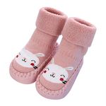 FakeFace Anti Slip Infant Baby Floor Sock Slippers Thicken Kids Ankle Knitted Boots Shoes Walking Slipper Socks Newborn Thermal Socks