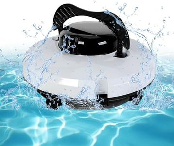 SUPERFASTRACING Cordless Robotic Pool Cleaner for Under Ground/Above Ground Pool with 5200mAh Large-Capacity Battery Up to 120Mins Runtime