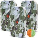 Wisesorb 40 Gram Gun Safe Dehumidifier, 3 Pack Camouflage Pattern Reusable Silica Gel Packets, Moisture Absorbers Desiccant Canister for Room, Bathroom, Basement (Orange to Green)