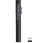 Presentation Powerpoint Clicker, Wireless Remote Presenter with Hyperlink & Volume Remote Control PowerPoint Office Presentation Clicker for Keynote/PPT/Mac/PC/Laptop(Battery No Included)