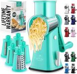 Rotary Cheese Grater with Handle & 