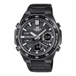 Casio Edifice EFV-C110DC-1ADF Black Analog-Digital Dial Black Stainless Steel Band Men's Watch World Time 10 Year Battery ED601