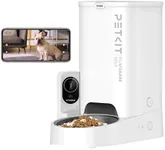 PETKIT Automatic Cat Feeder with Camera, 1080P HD Video with Night Vision, 2-Way Audio, 3L Auto Cat Feeder with Battery-Backup, Low Food & Blockage Sensor, App Control Cat Food Dispenser