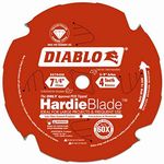 Freud D0704DH Diablo 7-1/4-Inch-by-4 Tooth Polycrystalline Diamond Tipped TCG Hardie Fiber Cement Saw Blade with 5/8-Inch Arbor