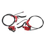 Bicycle Disc Brake Automatic Hydraulic Disc Brake Set (Red)