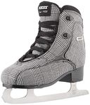 Roces BRITS Women's Ice Skates - black / white / silver check , 5 UK