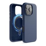 elago Magnetic Silicone Case Compatible with iPhone 16 Pro Case 6.3 Inch Compatible with All MagSafe Accessories - Built-in Magnets, Soft Grip Silicone, Shockproof [Jean Indigo]