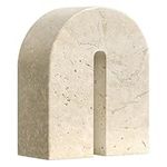 Navaris Natural Marble Decorative Sculpture - Sleek & Modern Ornament Design for Home Decor - Versatile Living Room, Bathroom, and Kitchen Ornaments