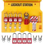 Lockout Tagout Kits,Electrical Security 27Pack Lock Kit, Lockout Station With Loto Devices Locks,Padlock Hasp,Keyed Padlock,Zip Ties Lockout Tagout Safety Tools For Industrial,Electric Power,Machinery