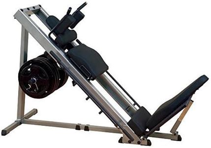 Body-Solid GLPH-1100 Beinpresse 45° / Hackenschmidt mit Gewichten, 30mm (100kg/120kg) (100kg Hantelscheiben guss)