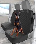 Car Seat Covers, Upgraded Large Waterproof Front Seat Cover for Dog Car Seat Protectors for Pet with Flaps & Storage Pocket Dog Accessories Dog Seat Cover for Trucks SUV Van Universal 2 Pack