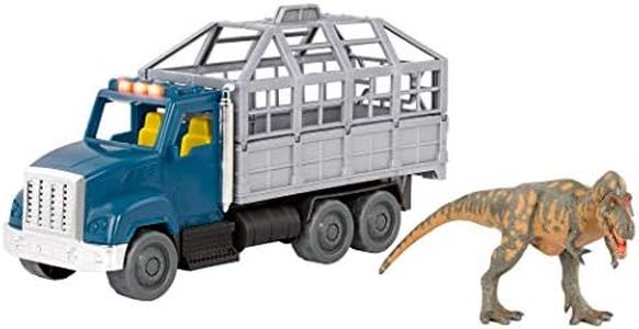 Terra by Battat – Tyrannosaurus Truck – Dinosaur Transport playset – Lights & Sounds Truck – T-Rex Toy – 3 Years + – T-Rex Transport