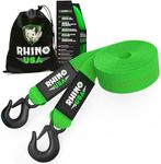 Rhino USA Tow Strap with Hooks (5 c