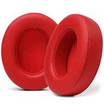 WC Wicked Cushions Replacement Ear Pads for Beats Studio 2 & 3 (B0501, B0500) Wired & Wireless | Does NOT Fit Beats Solo | Softer PU Leather, Enhanced Foam & Stronger Adhesive | Red