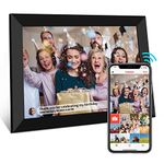 Digital Photo Frame WIFI 10 inch 1280x800 IPS Touch Screen,Auto-Rotate Portrait & Landscape,32GB Storage,Wall-Mountable,Easy Setup to Share Photos or Videos Via Frameo APP Lifelong Free