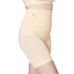 FIT PICK Shapewear for Women High Waist with Anti Rolling Strips, Tummy Tucker Women Body Shaper Comfortable Seamless Shapewear Beige