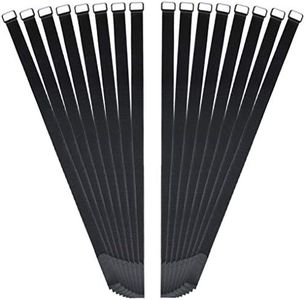 Reusable Fastening Cable Straps, Black, 19VG281