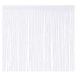 Fringe Trim Tassel 8inch Wide 2 Yards Long for Clothes Accessories Latin Wedding Dress DIY Decoration (White)