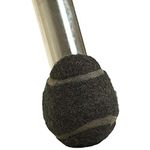 Furniture Footies Smaller 2.4 Inch Black Pre-Cut Tennis Ball Chair Desk Table Leg Floor Protector Pad Glides-16 Count .Smooth, Quiet, Allergen & Latex Free While Pre-Cut for Safety