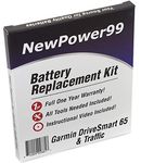 NewPower99 Battery Kit for Garmin DriveSmart 65 & Traffic with Tools, Video Instructions, Long Life Battery