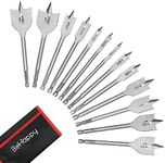 BEHAPPY 13 Piece Spade Drill Bit Se