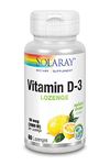 SOLARAY Vitamin D-3 2000 iu | Lemon | 60 Lozenges