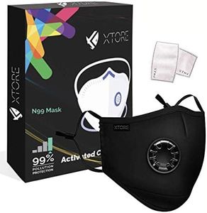Xtore Certified N99 FDA CE Washable mask with Replaceable 5 layer filter- (Pack of 1 mask and 2 filters)