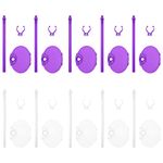 EXCEART Doll Stands 20pcs Doll Stand Display Holder Plastic Doll Bracket Support Stand for Home Shop Transparent Purple Each 10pcs Doll Display Rack