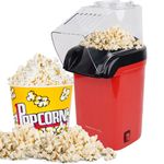 Domestic King Popcorn Maker Home Made Popcorn Machine 1200W with Measuring Cup Healthy Snack No Oil Electric Popcorn Makers