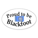 CafePress Blackfoot Oval Sticker Oval Bumper Sticker, Euro Oval Car Decal