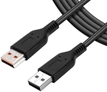 ArtiConnex|™ USB charger power cable, Yoga USB power supply cord, USB charging cord for Lenovo laptops Yoga 3 Pro, Yoga 900, Yoga 700, Yoga 3 11, Yoga 3 14 and more, measures 1.8m or 5.9ft long with special USB Connector (Orange Pin inside), extends the length of your Lenovo Yoga charger