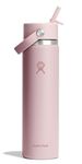 Hydro Flask 24 Oz Stainless Steel Wide Mouth Water Bottle with Leakproof Flex Straw Cap, Trillium