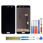 swark LCD Display Compatible with HTC U Play (Black without Frame) Touch Screen + Tools