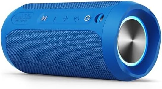 EDUPLINK Bluetooth Speaker, Portable Wireless Speakers, Waterproof IPX7 Speaker, TWS Pairing Stereo, Long Playtime for Home, Travel, Blue