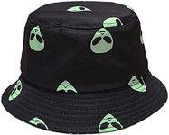 Taidor Bucket Hat Beach Hat Foldable Summer Travel Sun Hats Fisherman Cap Alien