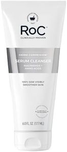 RoC Retinol Correxion Deep Wrinkle Serum Facial Cleanser with Niacinamide for Anti-Aging & Fine Lines, Makeup Remover, Ophthalmologist Tested Skin Care, 6 oz