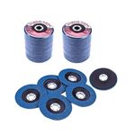 mopam 50 Pcs 5 Inch Sanding Discs Set Quick Change Discs Flap Discs 40 Grit Die Grinder Surface Prep Strip Grind Polish Burr Finish Rust Paint Removal for Angle Grinder Polishing Tools 125MM/5in