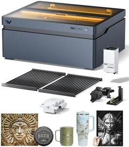 WECREAT Vision 40W Laser Cutter and Engraver Machine With 2W Switchable Infrared Module, 4-in-1 Rotary, Air Assist for Batch Engraving Jewelry, Acrylic, Wood, Metal, Leather
