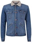 Wrangler Men's Icons Sherpa Jeansjacke, Blue (3 Years 10k), L UK