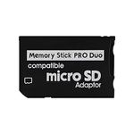 PSP Micro SD Memory Card Adapter, Micro SD TF Card to Memory Stick PRO Duo MagicGate Card for Sony PlayStation 1000/2000/3000, PSP Slim, Camera, Handycam